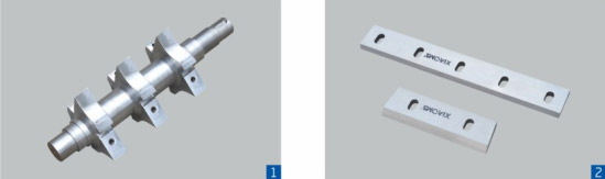 破碎機主軸、刀具